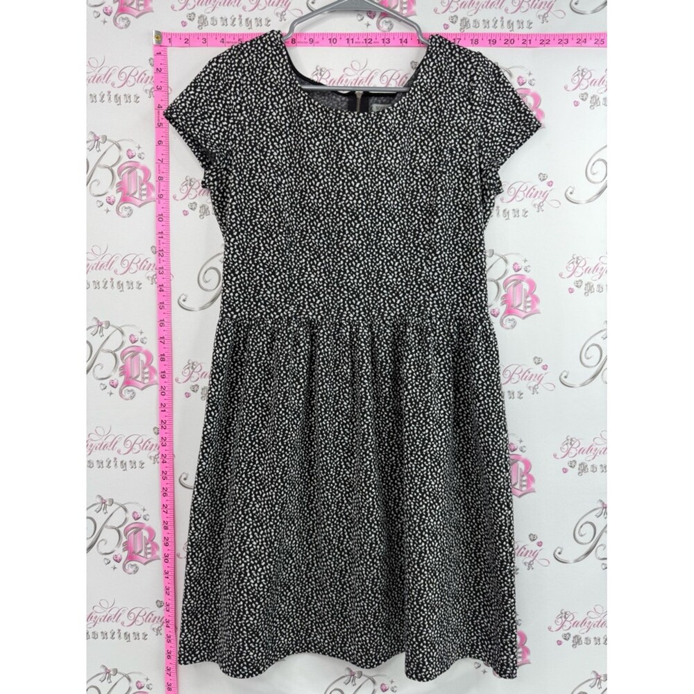 Soaked in luxury dress polkadot Dotted Black and White Dot Midi Dress